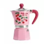 Moka katls BIALETTI Rainbow 3 krūzītēm Fruit Vibes — rozā