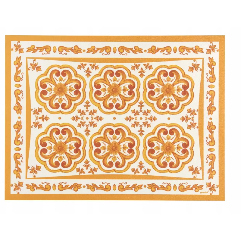 Paliktnītis Guzzini BLUES Amber 127901151 – apaļš PVC paliktnītis, dzintarkrāsa