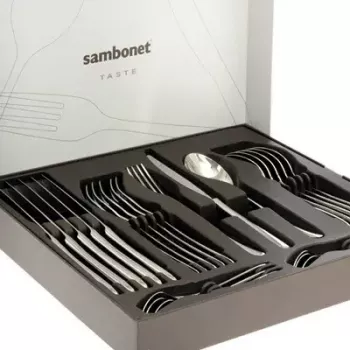 Galda piederumu komplekts Sambonet Taste 52553-81 24 gab. Hroms