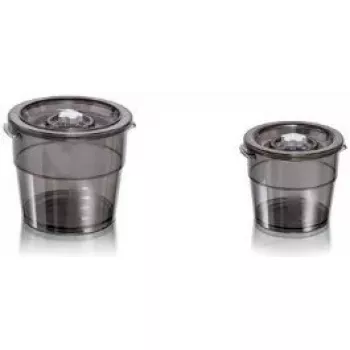 Pārtikas uzglabāšanas trauks Magic Vac ACO1005 Apaļš Pelēks Caurspīdīgs 100°C
