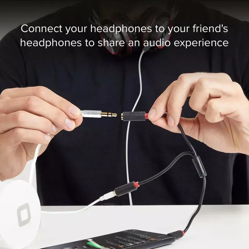 Audio stereo kabelis SBS Audio 3.5 mm ligzda ar sadalītāju
