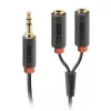 Audio stereo kabelis SBS Audio 3.5 mm ligzda ar sadalītāju