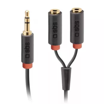 Audio stereo kabelis SBS Audio 3.5 mm ligzda ar sadalītāju