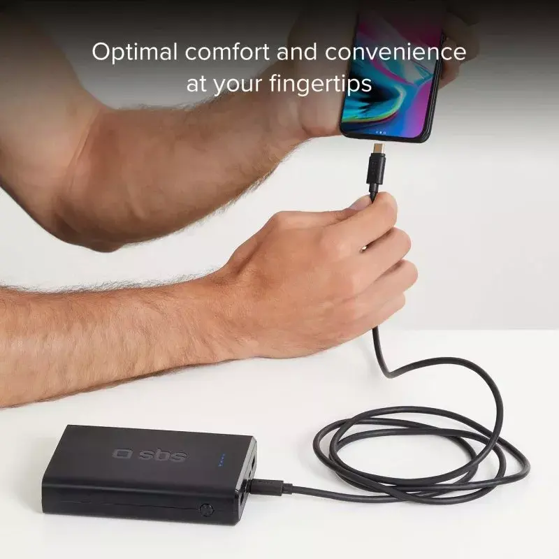 Datu un uzlādes kabelis SBS TECABLETCC31K USB C 1.5m USB 3.2 Gen 1