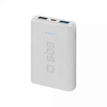 Pārnēsājams ārējais akumulators SBS 5000 mAh, 5000 mAh akumulatora ietilpība