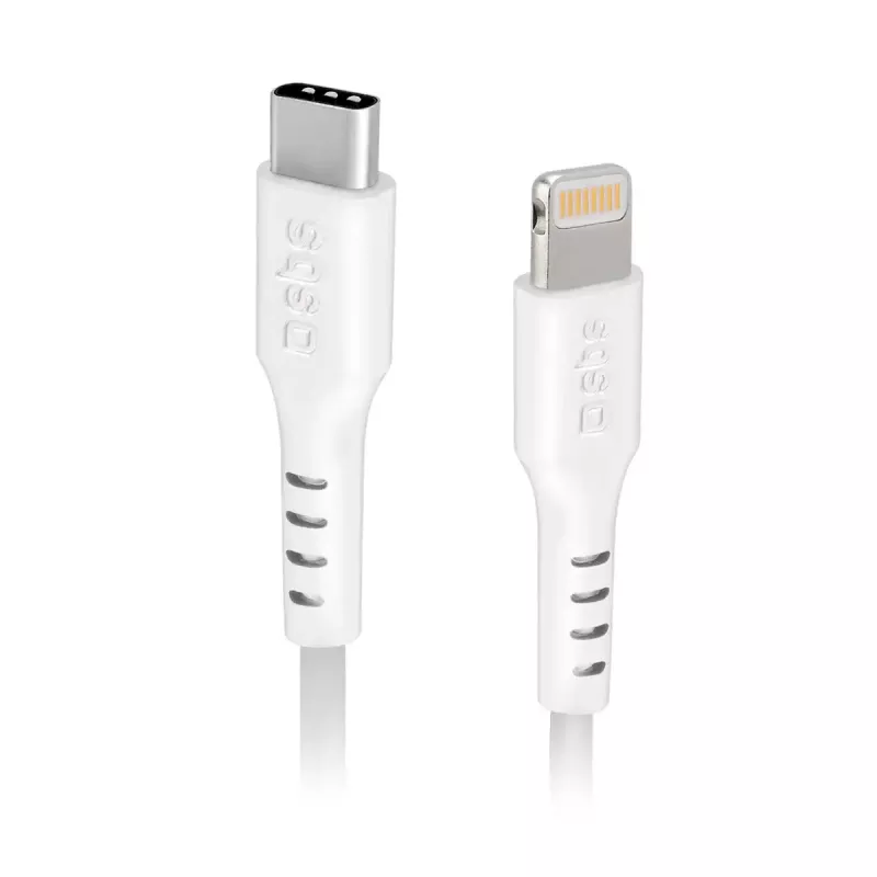 Lightning uz USB-C kabelis SBS Mobile TECABLELIGTC2W — 2 m, balts