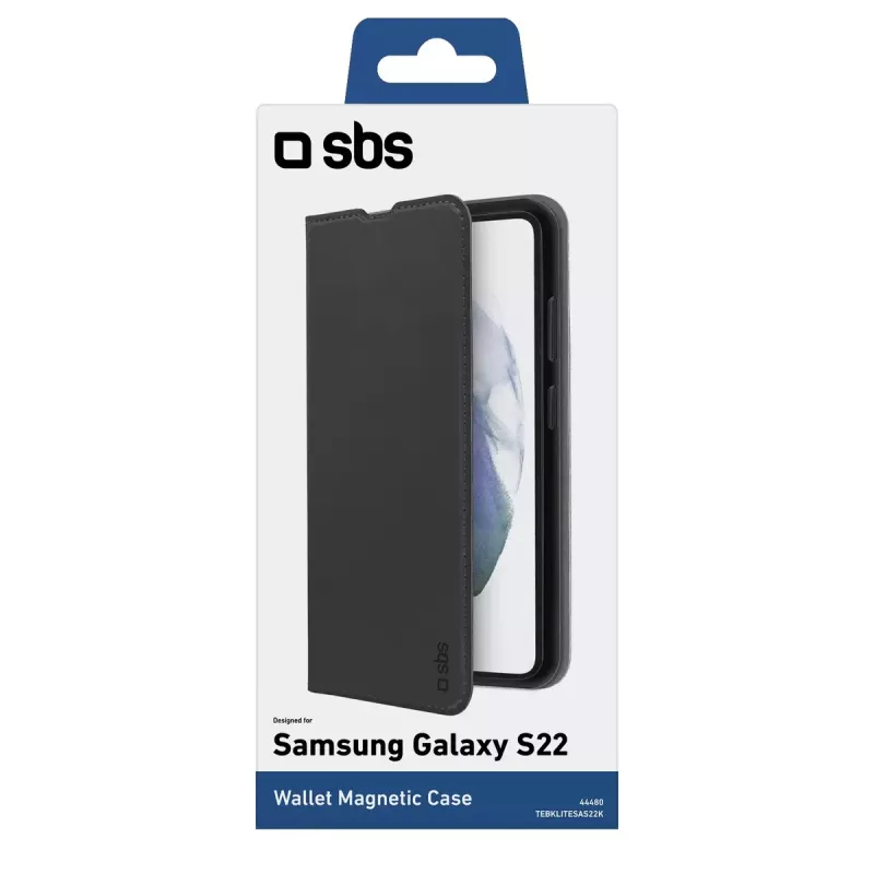 SBS maciņa futrālis Galaxy S22+ 16,8 cm Melns 2 karšu kabatas