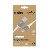 Lightning kabelis SBS GRECABLEUSBIP589W 1,2 m sudrabaini balts