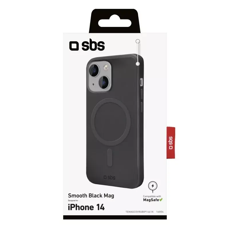 Apvalks SBS TEMAGCOVRUBIP1461K priekš iPhone 14 15.5 cm melns