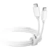 USB-C uz USB-C kabelis SBS Mobile TECABLETISSUETCCG, USB 2.0, 1.5 m, balts