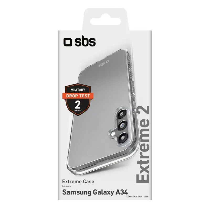Cover SBS Extreme X2 Samsung Galaxy A34 16,8 cm caurspīdīgs