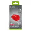 Lādētājs SBS Mobile TETRGAN1C20R — 20W USB-C maiņstrāvas iekštelpu lādētājs viedtālrunim, planšetdatoram, viedpulkstenim, austiņām (sarkans)