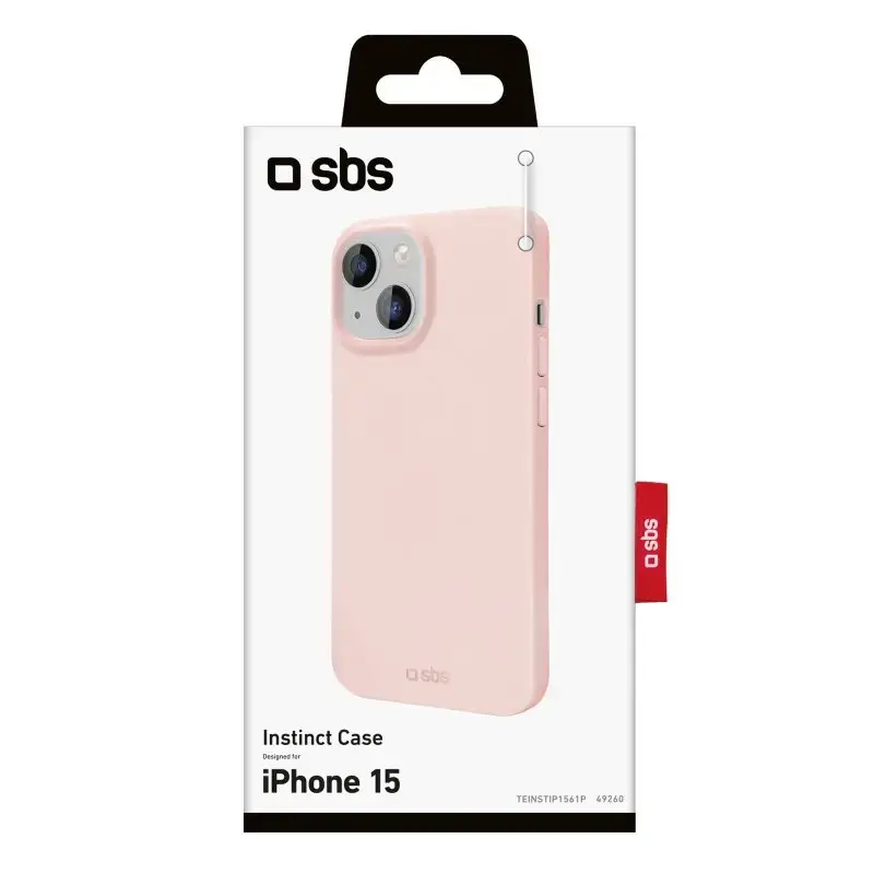 Vāciņš SBS TEINSTIP1561P rozā iPhone 15 15,5 cm (6,1 collas)