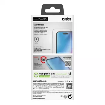 Ekrāna aizsargs SBS TESCRGLIP1561P Apple iPhone 15 Pro Rūdīts stikls