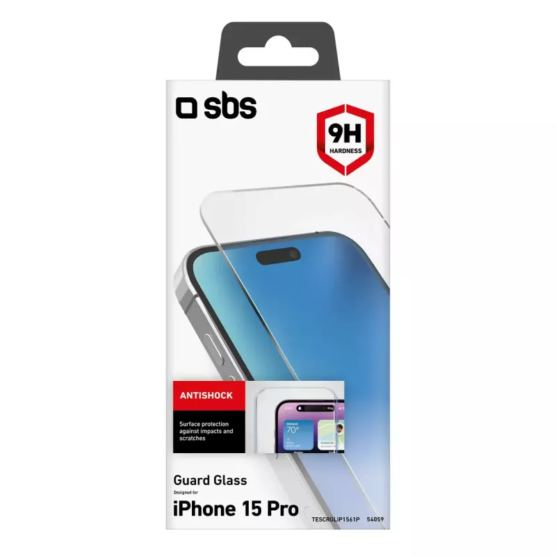 Ekrāna aizsargs SBS TESCRGLIP1561P Apple iPhone 15 Pro Rūdīts stikls