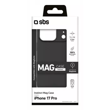 Vāciņa stila telefona maciņš SBS TEINSTMAGIP1763PK Apple iPhone 17 Pro 15,9 cm (6,28 collas) Melns