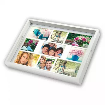 Multi picture frame ZEP W006 Wood balta 447x347 mm