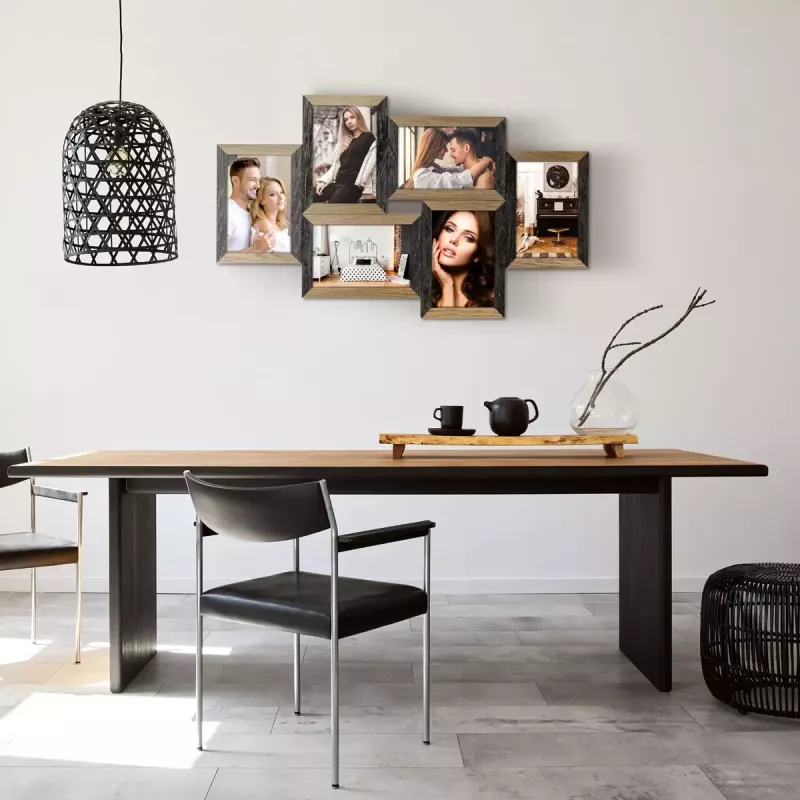 Bilžu rāmīšu komplekts ZEP Vercelli melna brūna MDF 535x320 mm