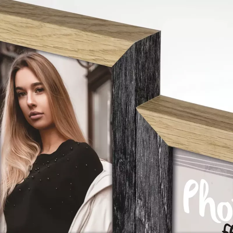 Bilžu rāmīšu komplekts ZEP Vercelli melna brūna MDF 535x320 mm