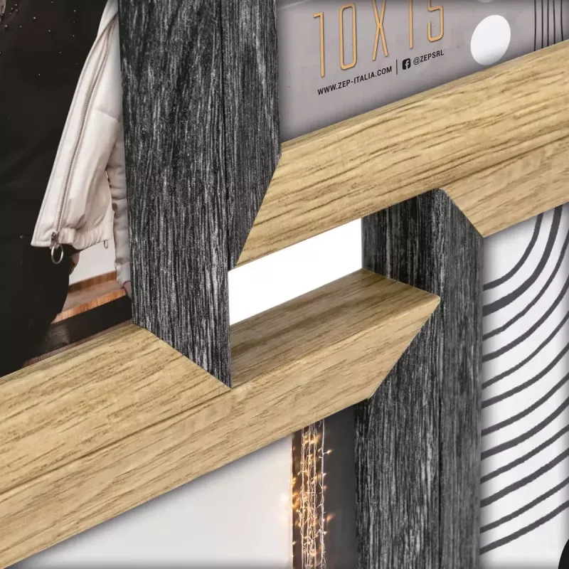 Bilžu rāmīšu komplekts ZEP Vercelli melna brūna MDF 535x320 mm