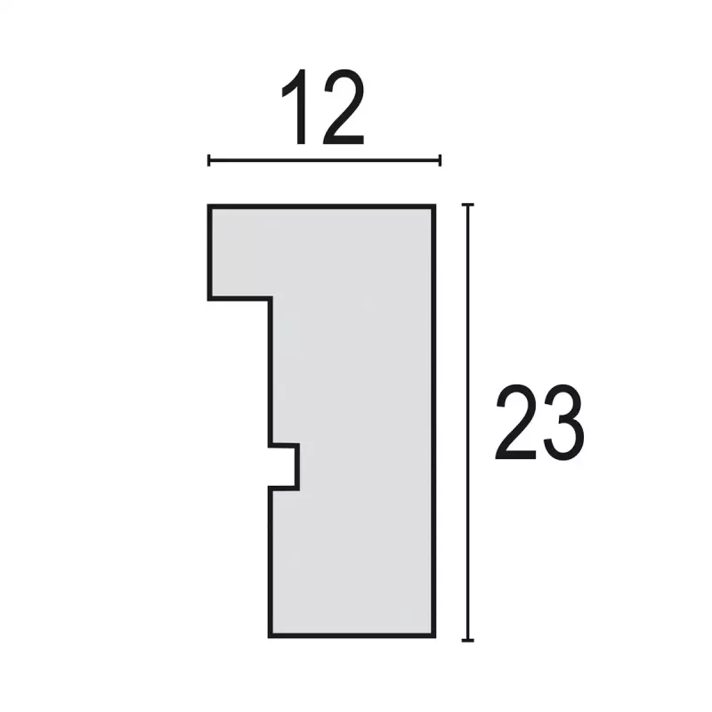 Viena attēla rāmis ZEP V4568B Melns Koks 170x220 mm