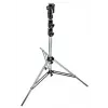Statīva kāja Manfrotto 126CSU — viena kāja, maks. slodze 40 kg, maks. augstums 3,33 m, svars 8,3 kg, sudraba