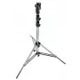 Statīva kāja Manfrotto 126CSU — viena kāja, maks. slodze 40 kg, maks. augstums 3,33 m, svars 8,3 kg, sudraba