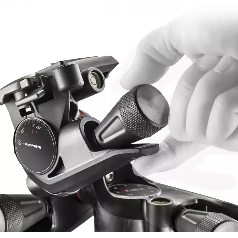 Statīva galva Manfrotto MHXPRO-3WG melna tehnopolimērs 3/8 collu