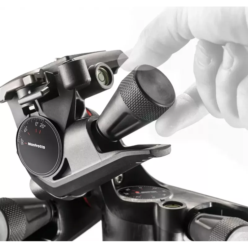 Statīva galva Manfrotto MHXPRO-3WG melna tehnopolimērs 3/8 collu
