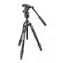 Statīvs Manfrotto MVKBFRT-LIVE Digitālajām/filmu kamerām 3 kājas Melns Sarkans Sudrabains