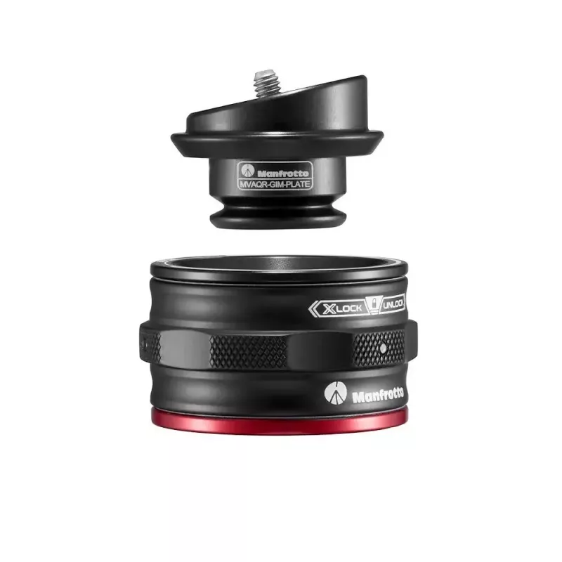 Montāžas plāksne Manfrotto MVAQR-GIM-PLATE Alumīnijs Melna 50mm x 35mm