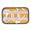 Lowepro GearUp Pouch Mini somiņa, neilons, poliesters, ripstop audums, pelēka, oranža