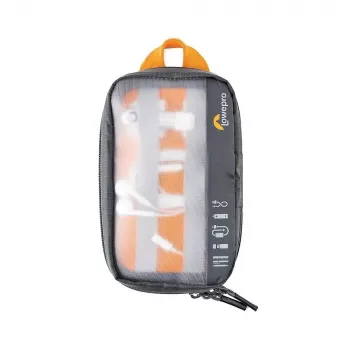Lowepro GearUp Pouch Mini somiņa, neilons, poliesters, ripstop audums, pelēka, oranža