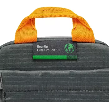 Aizsargājošs filtru maciņš Lowepro GearUp Filter Pouch 100 pelēks — kompakta uzglabāšana kameru filtriem