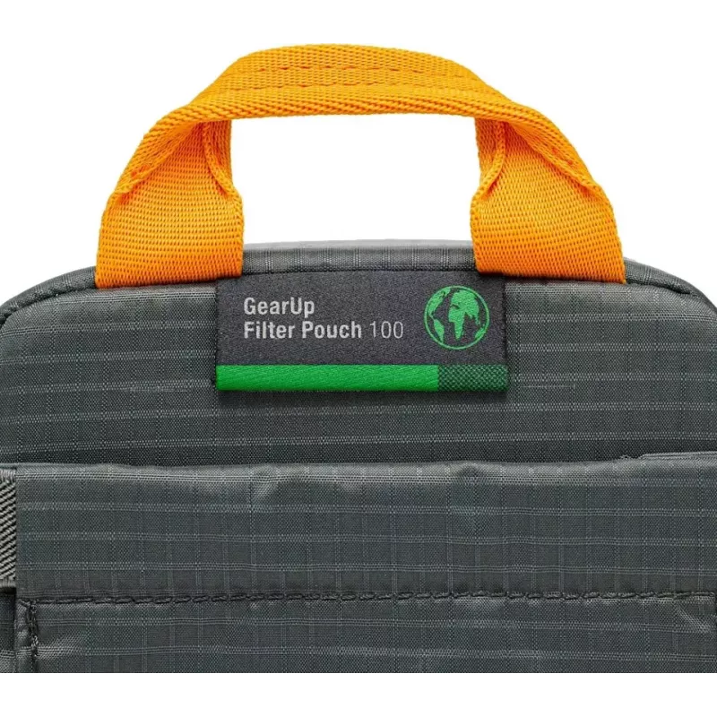 Aizsargājošs filtru maciņš Lowepro GearUp Filter Pouch 100 pelēks — kompakta uzglabāšana kameru filtriem