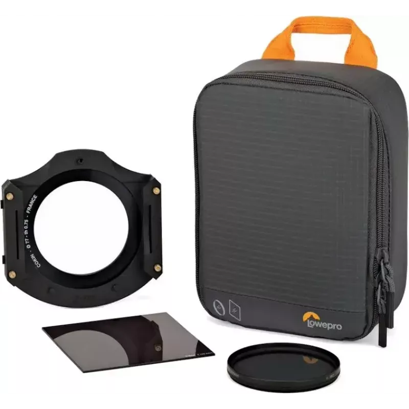 Aizsargājošs filtru maciņš Lowepro GearUp Filter Pouch 100 pelēks — kompakta uzglabāšana kameru filtriem