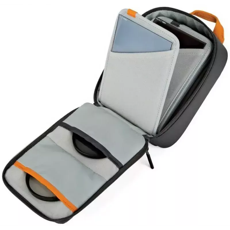 Aizsargājošs filtru maciņš Lowepro GearUp Filter Pouch 100 pelēks — kompakta uzglabāšana kameru filtriem