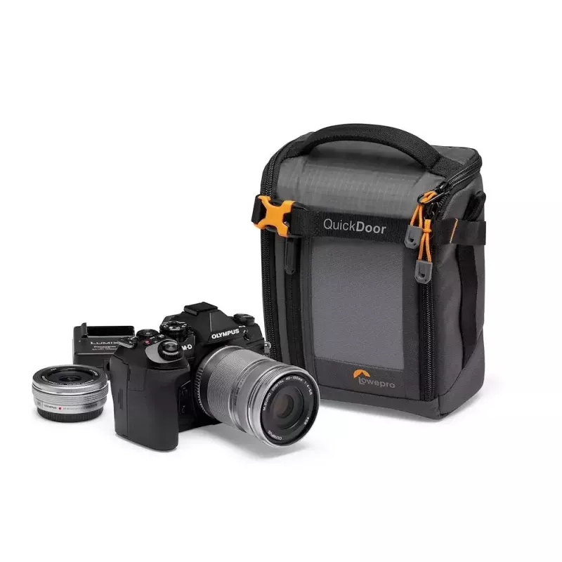 Kompakts futrālis Lowepro GearUp Creator Box M II melns pelēks