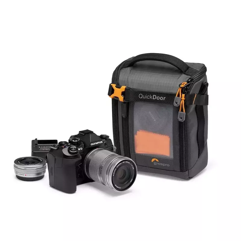 Kompakts futrālis Lowepro GearUp Creator Box M II melns pelēks