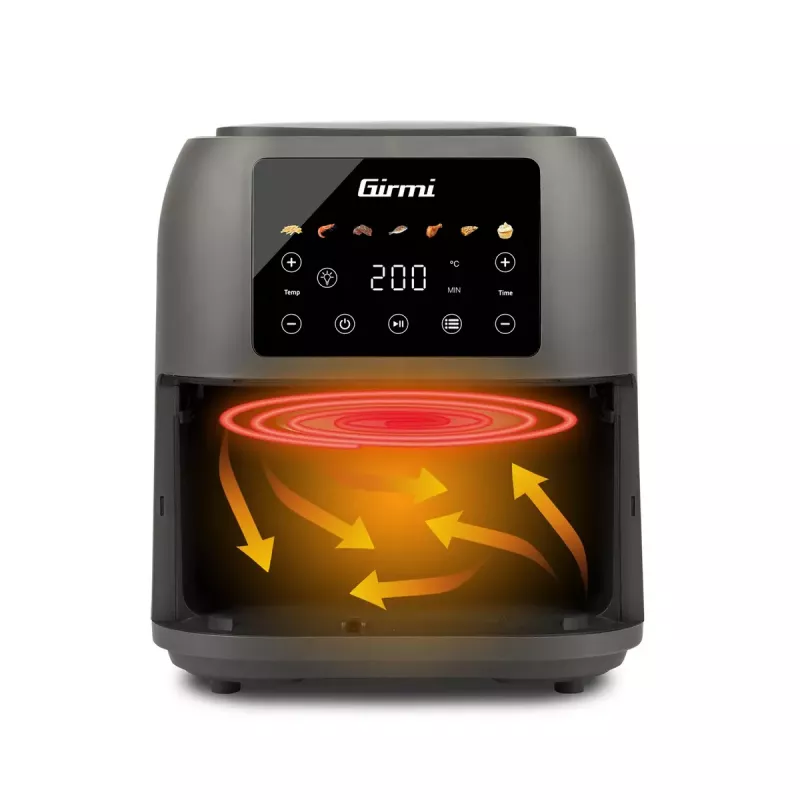 Karstā gaisa fritieris Girmi FG92 8 L 1700 W pelēks