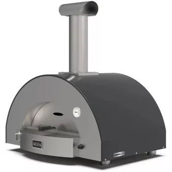 Picas krāsns Alfa Forni Classico 2 Pizze Hybrid Slate Gray — ietilpība 2 picām, hibrīda kurināmā dizains