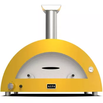 Picas krāsns Alfa Forni Moderno 5 Pizze Hybrid Fire dzeltena FXMD-5P-GGIA-DE – 5 picu hibrīda krāsns, āra lietošanai
