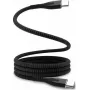 USB-C uz USB-C magnētiskais kabelis STATIK MagStack Pro 2m Melns