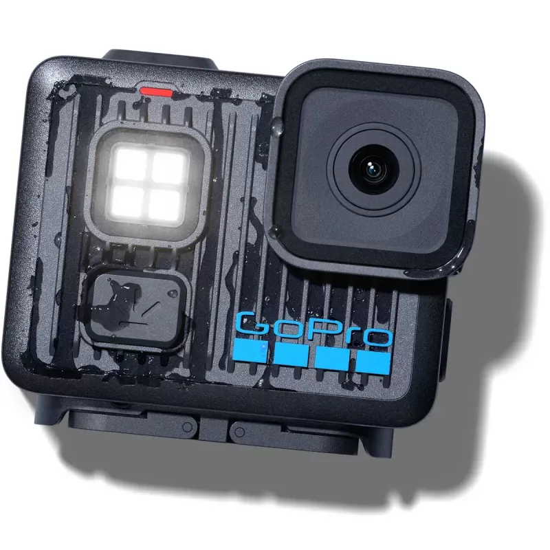 Darbības kamera GoPro LIT HERO — 4K Ultra HD 100 kadri/s, 12 MP, 1,76 collu LCD, Wi‑Fi, MicroSD