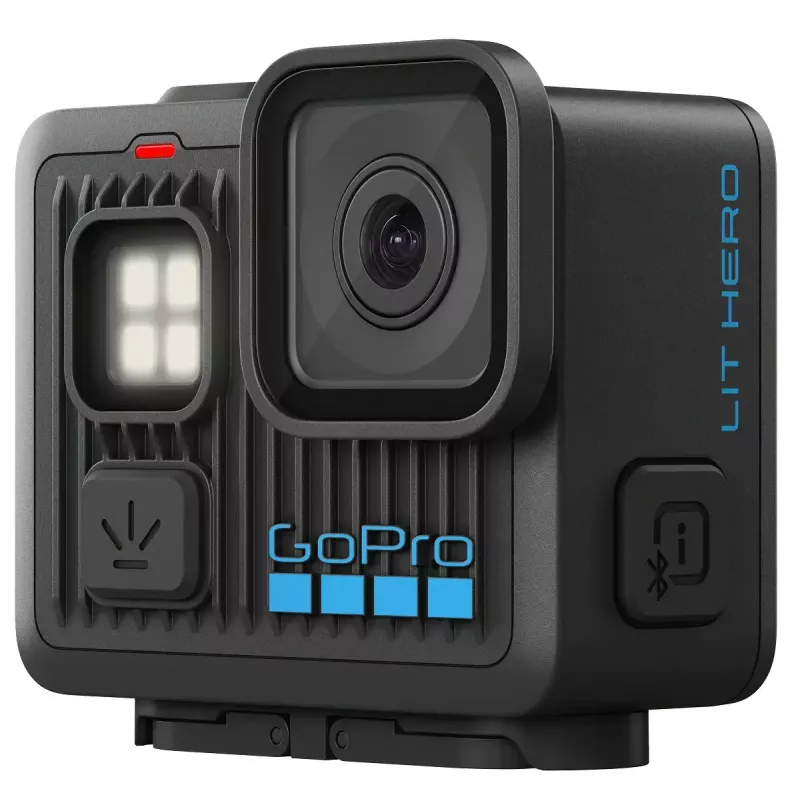 Darbības kamera GoPro LIT HERO — 4K Ultra HD 100 kadri/s, 12 MP, 1,76 collu LCD, Wi‑Fi, MicroSD