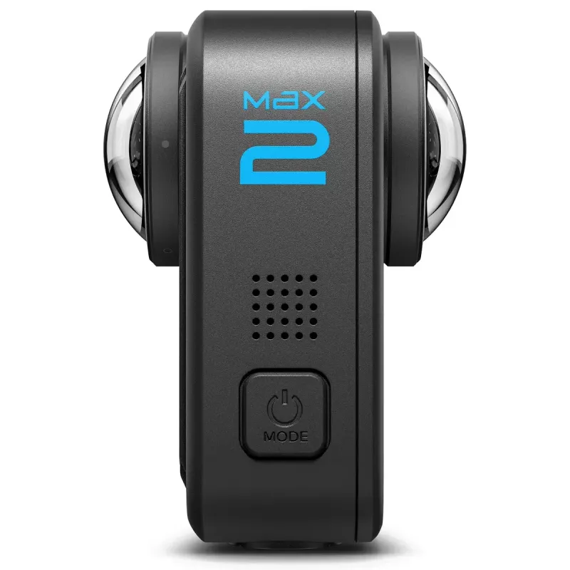 Darbības kamera GoPro MAX2 ar 8K Ultra HD, 29,5 MP sensoru, 100 kadriem sekundē, LCD displeju, GPS, Wi‑Fi — piederumu komplekts