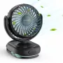 Pārnēsājams ratiņu ventilators Momcozy PF001-PK10BA-A — rozā, ar baterijām darbināms piespraužams ventilators