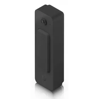 Durvju zvans UBIQUITI Doorbell Lite Melns — vadu PoE video durvju zvans, 5 MP, 2560×1920, IPX5, metāla un polikarbonāta korpuss
