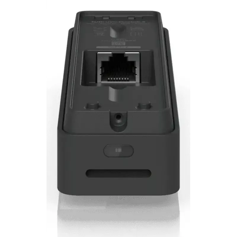 Durvju zvans UBIQUITI Doorbell Lite Melns — vadu PoE video durvju zvans, 5 MP, 2560×1920, IPX5, metāla un polikarbonāta korpuss