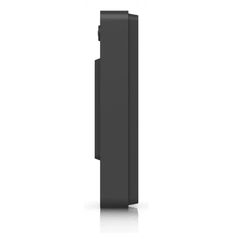 Durvju zvans UBIQUITI Doorbell Lite Melns — vadu PoE video durvju zvans, 5 MP, 2560×1920, IPX5, metāla un polikarbonāta korpuss